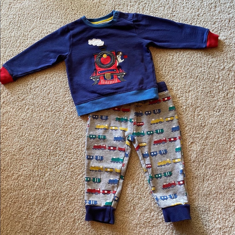 Baby Boden Dog & Train Set